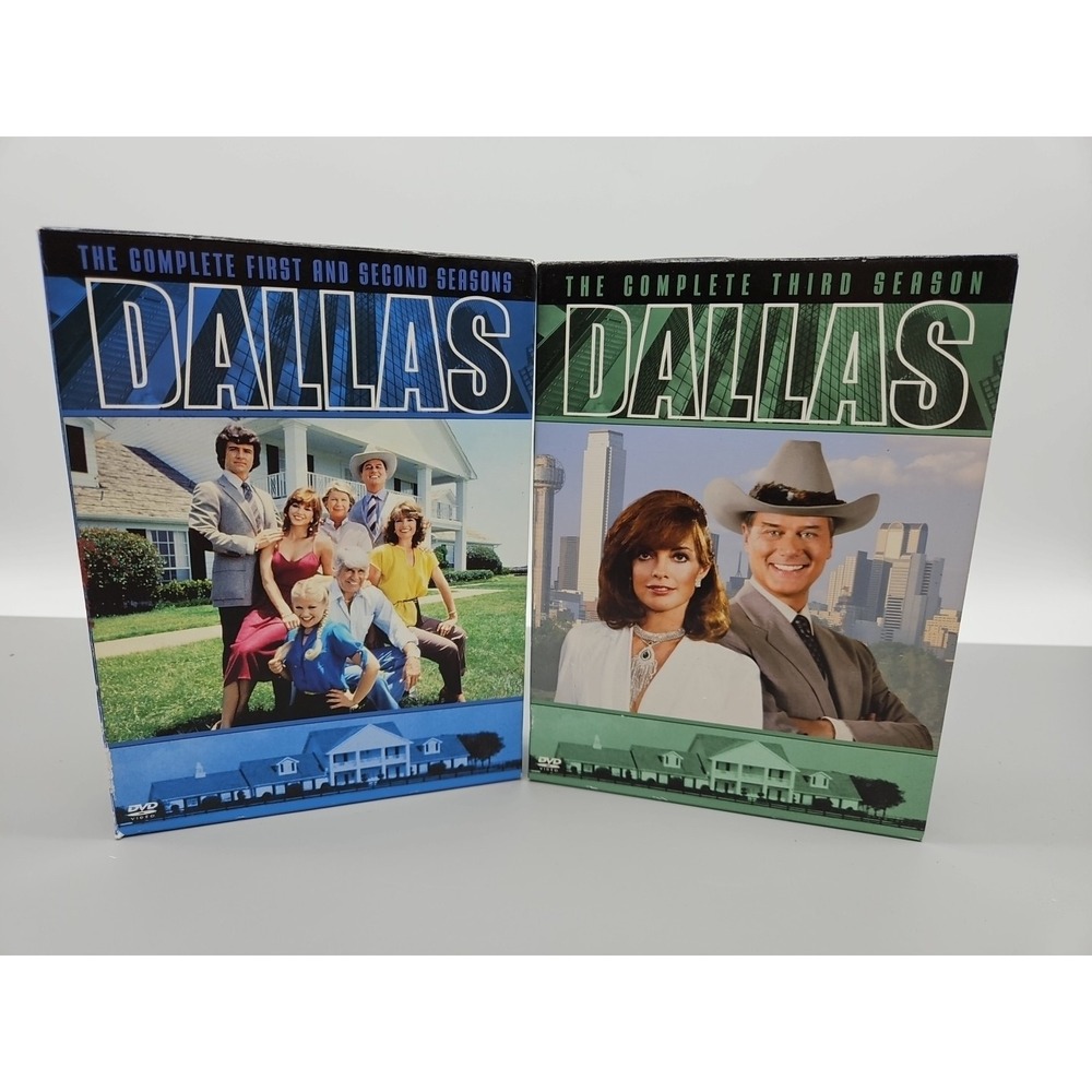 Dallas Complete DVD Box Sets First Second & Third Seasons On Two Box Sets